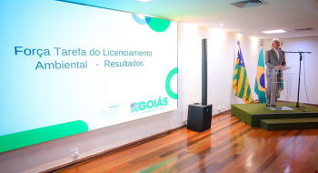 Caiado comemora fila de licenciamento ambiental zerada em Goiás